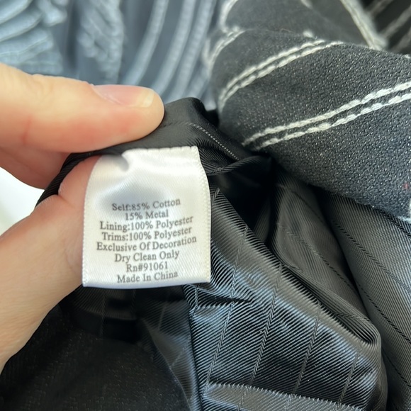 Johnny Was BIYA Black Embroidered Blazer Jacket - Picture 3 of 5